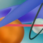 Abstract shapes representing scientific concepts